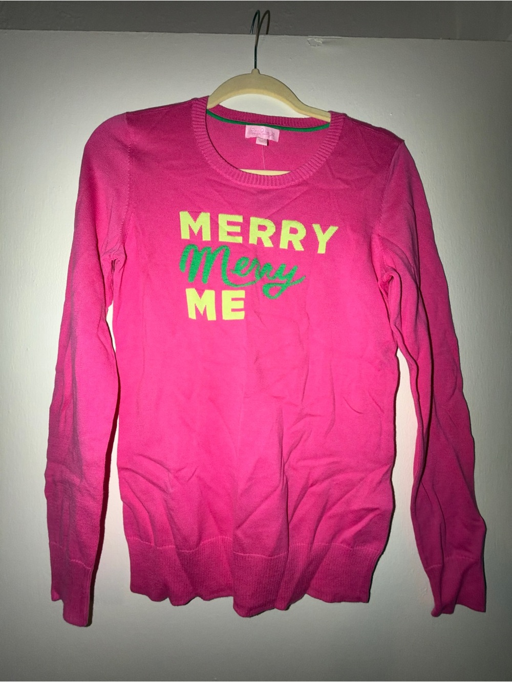Merry Me Pink Crewneck Sweater